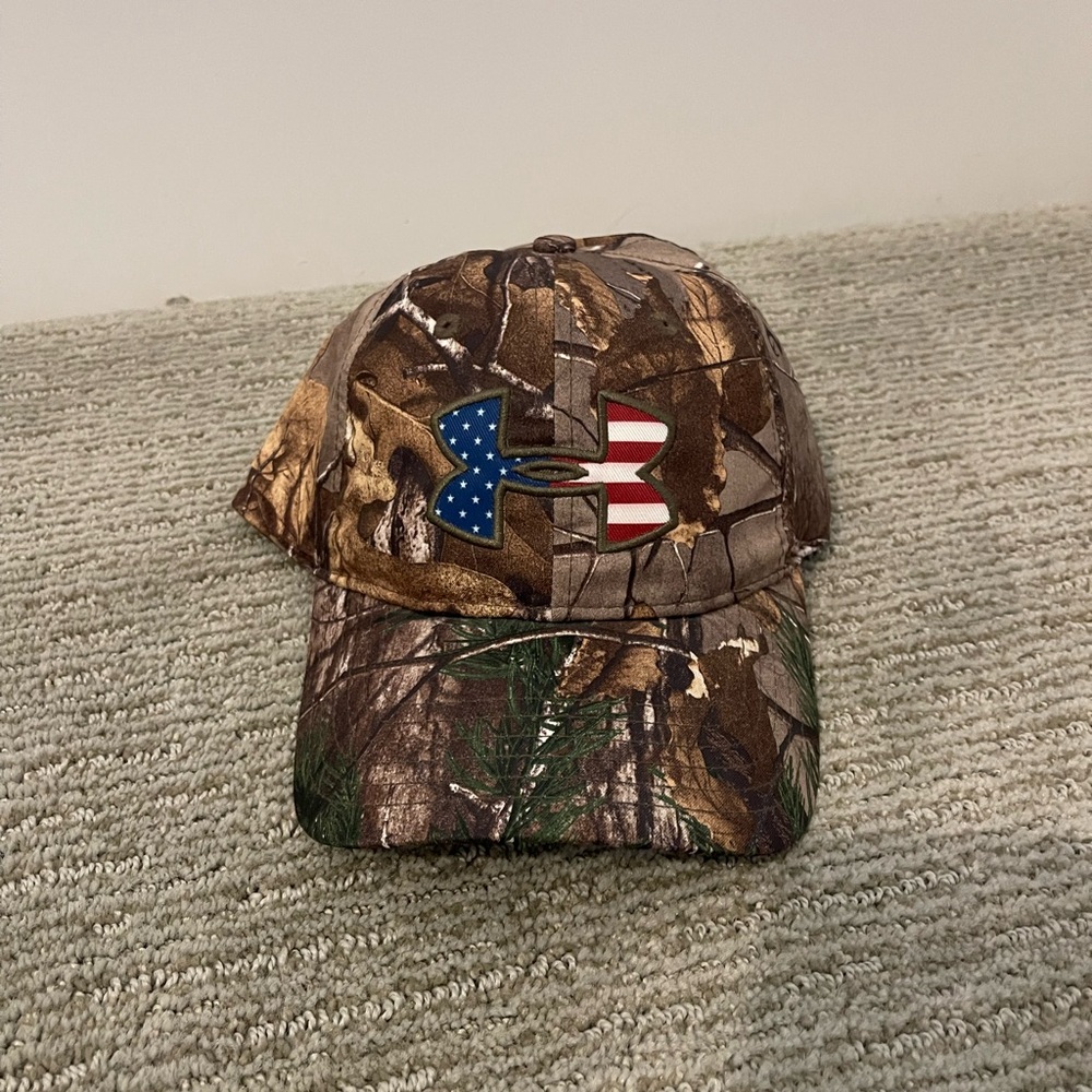 Under Armour Camo Cap with USA Logo
